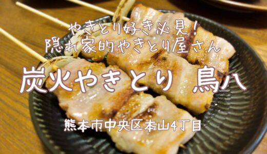 炭火やきとり 鳥八：やきとり好き必見！熊本市中央区にある隠れ家的やきとり屋さん【グルメ・熊本】